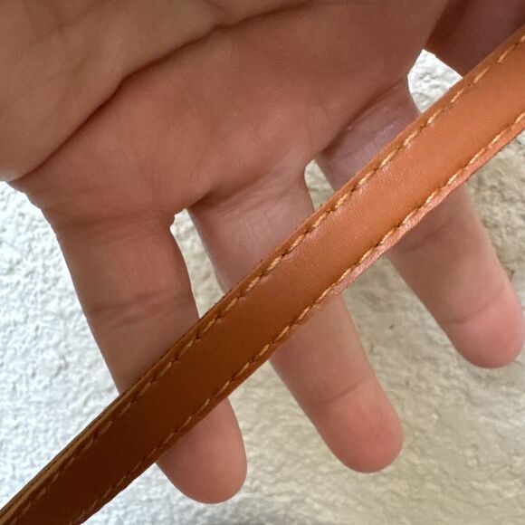 Round Cane Cross Body Shoulder Bag with Shells, Leather Strap & Snap Clo… - Picture 12 of 13